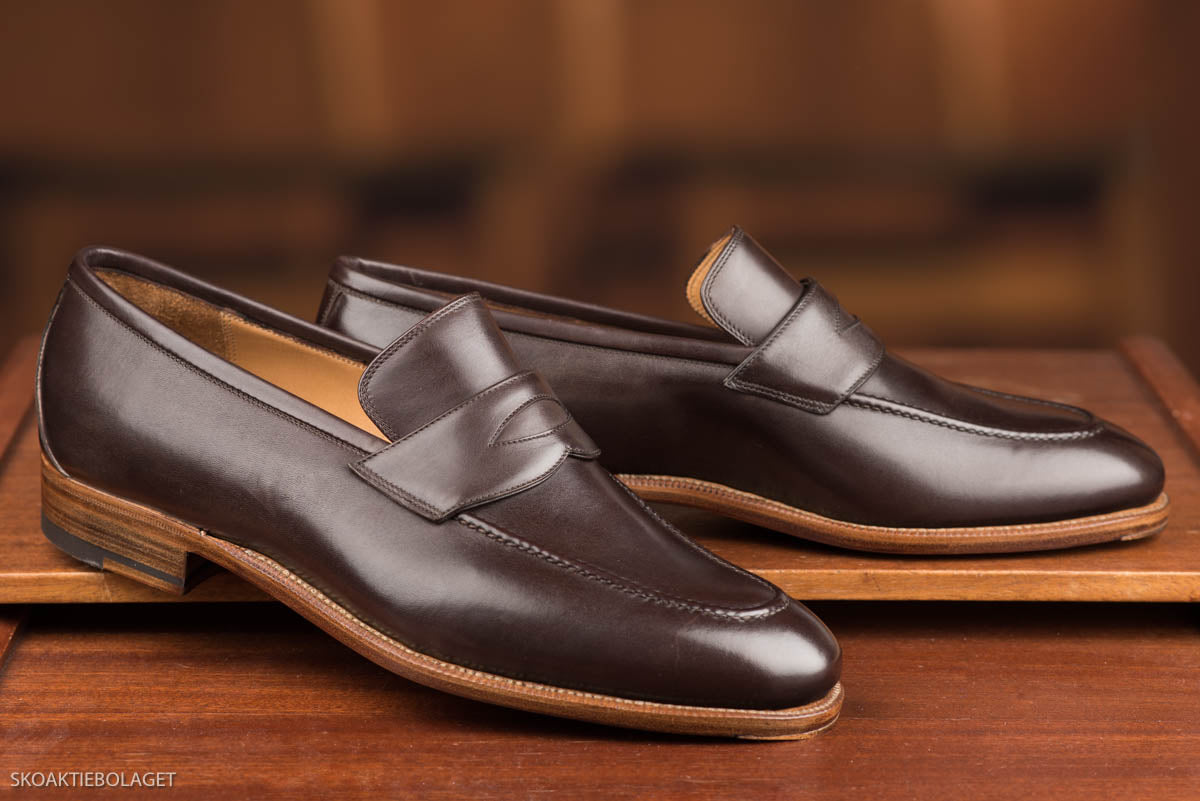 GMTO - Enzo Bonafé Penny Loafer Dark Brown Calf - 50% deposit